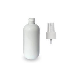 White Plastic Bottle rPET - 'Squat Boston' - 250ml - 24mm (24/410)