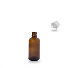 Amber Glass Bottle - 50ml - 18mm