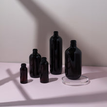 Amber Plastic Bottle PET 'Tall Boston' - 500ml - 24mm (24/410) (Full Carton of 154)