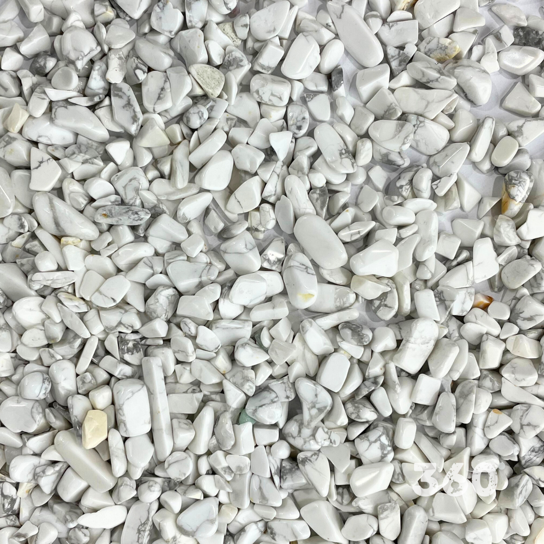 Crystal Gem Chips - White Howlite