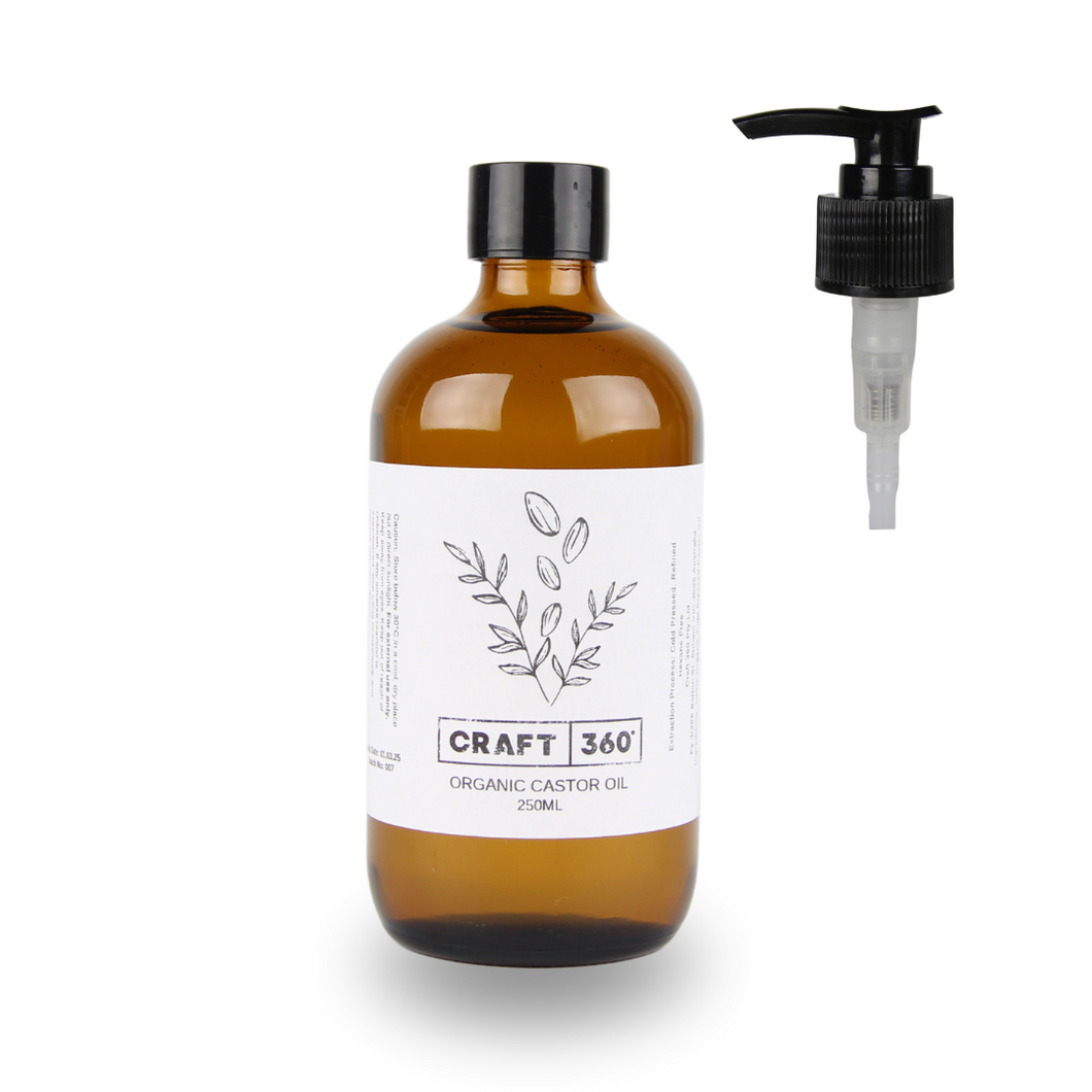 Organic Castor Oil - Cold Pressed - Hexane Free (Glass Bottle) – Craft 360