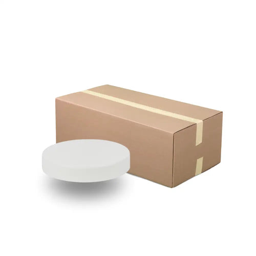 White Cap Plastic Jar Lid - Wadded 89Mm Scs-89W2 (Full Carton Of 504)