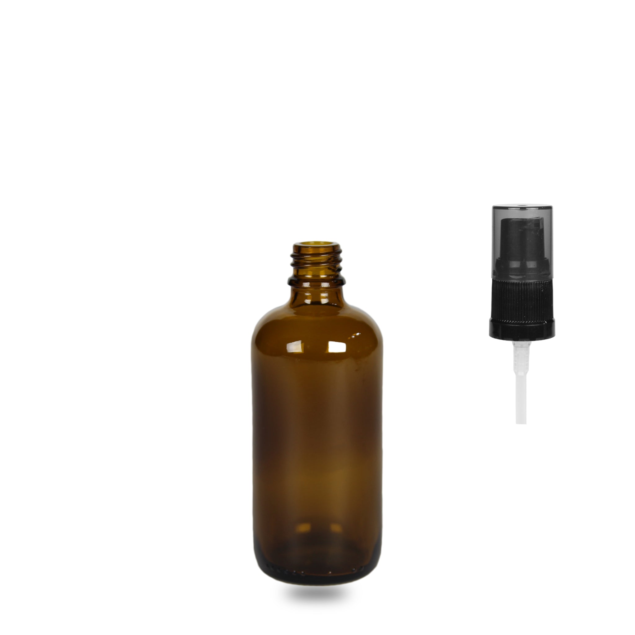 100ml Amber Glass Bottle - (Serum / Gel Pump) - 18mm – Craft 360