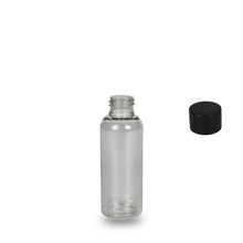 Clear Recycled Plastic Bottle rPET - 'Tall Boston' - 100ml - 24mm (24/410)