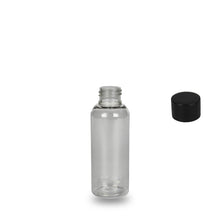 Recycled Plastic Bottle rPET - 'Tall Boston' - 100ml - (Screw Cap) - 24mm (24/410)