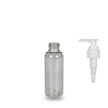 Clear Recycled Plastic Bottle rPET - 'Tall Boston' - 100ml - 24mm (24/410)