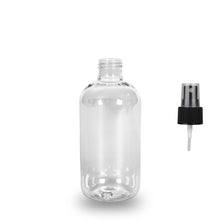 Plastic Bottle rPET - 'Squat Boston' - 250ml - (Atomiser/Spritzer) - 24mm (24/410)