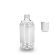 Plastic Bottle rPET - 'Squat Boston' - 250ml - (Disc Top) - 24mm (24/410)