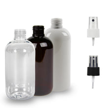 Plastic Bottle rPET - 'Squat Boston' - 250ml - (Atomiser/Spritzer) - 24mm (24/410)