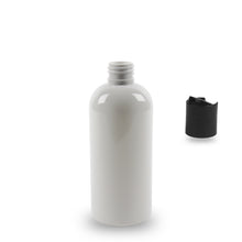 White Plastic Bottle rPET - 'Squat Boston' - 250ml - 24mm (24/410)