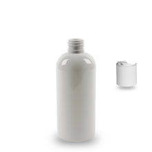 White Plastic Bottle rPET - 'Squat Boston' - 250ml - 24mm (24/410)