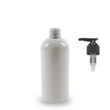 White Plastic Bottle rPET - 'Squat Boston' - 250ml - 24mm (24/410)