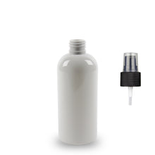 White Plastic Bottle rPET - 'Squat Boston' - 250ml - 24mm (24/410)