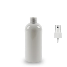 White Plastic Bottle rPET - 'Squat Boston' - 250ml - 24mm (24/410)