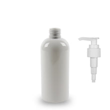 White Plastic Bottle rPET - 'Squat Boston' - 250ml - 24mm (24/410)