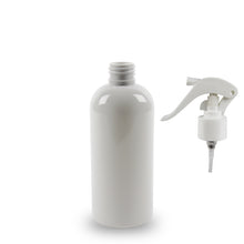 White Plastic Bottle rPET - 'Squat Boston' - 250ml - 24mm (24/410)