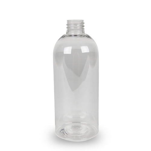 Clear Plastic Bottle PET 'Semi Squat' - 500ml - 28mm (28/410)