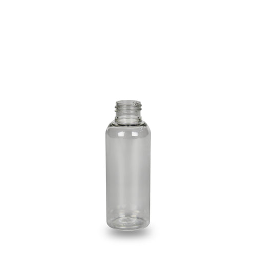 Clear Recycled Plastic Bottle rPET - 'Tall Boston' - 100ml - 24mm (24/410)